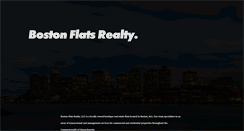 Desktop Screenshot of bostonflatsrealty.com
